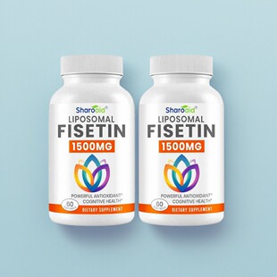 美国纯非瑟酮Fisetin 高浓度脂质体1500mg多酚抗氧皮肤细胞健康