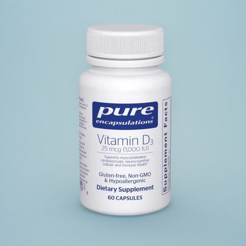 美国代购成人阳光维生素D31000IU骨骼免疫健康Vitamin D3 60粒关