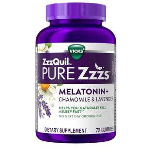 ZzzQuil PURE Zzzs Melatonin Sleep Aid 褪黑素软糖睡眠帮助75粒
