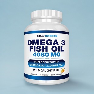 Fish Omega3 Oil2250mg高含量成人鱼油120粒 Nutrition 现货Arazo