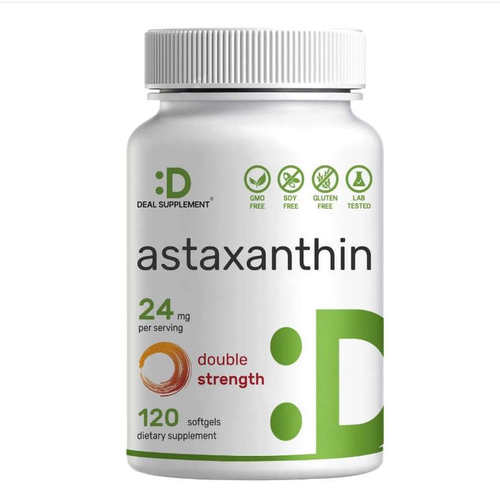 美国成人虾青素胶囊视力眼睛保健品Astaxanthin 24mgEyes120粒