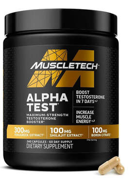 MuscleTech Testosterone Booster AlphaTest 性健身房训练补充