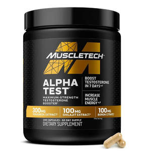 MuscleTech Testosterone Booster AlphaTest 性健身房训练补充