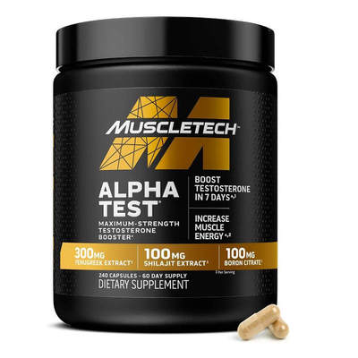 MuscleTech Testosterone Booster AlphaTest 性健身房训练补充