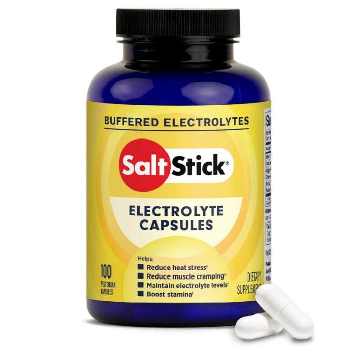 SaltStick Electrolyte电解质胶囊配维生素D盐丸适合跑步耐力运动