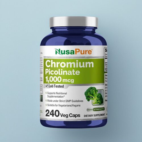 美国保健品维生素NusaPure Chromium Picolinate 240粒铬吡啶酸