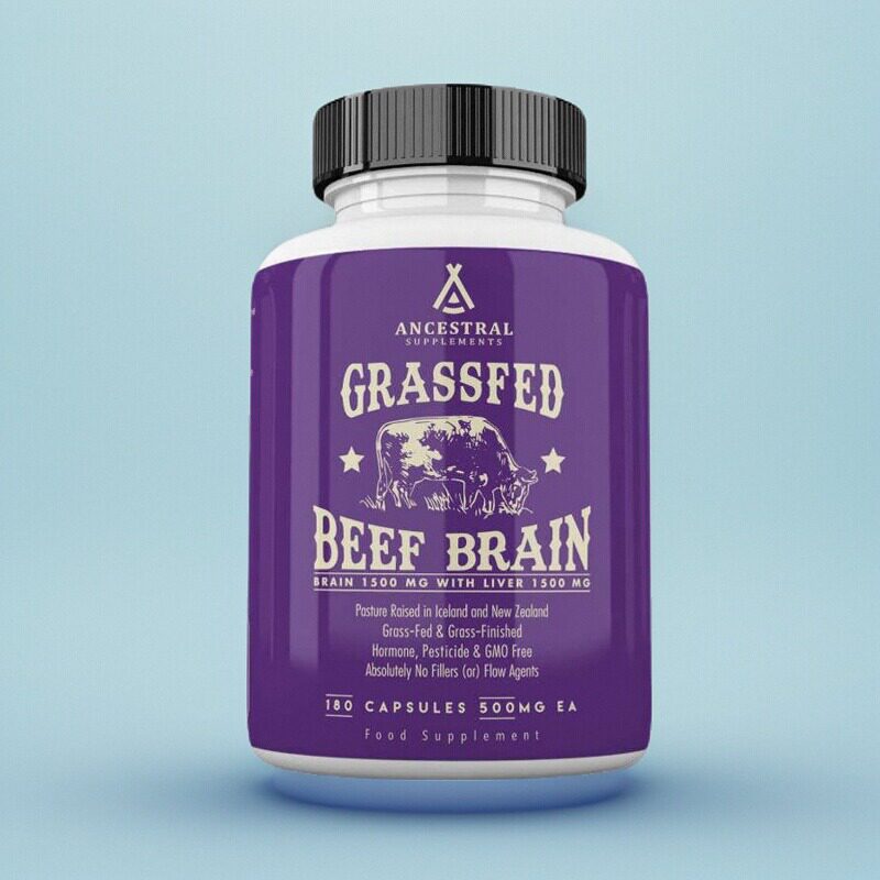 Grass Fed Beef Brain Liver草饲牛肉脑补充剂配牛肉肝脏成人保健