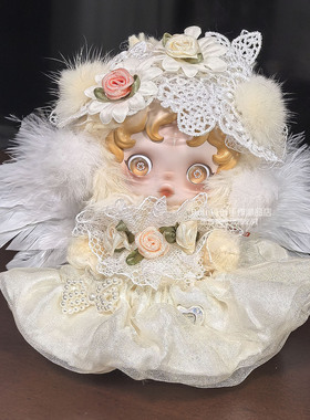 sp朝晖娃衣光织园系列黄色衣服popmart泡泡玛特skullpanda2.0着替