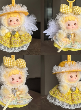 仅娃衣小熊软糖菠萝娃衣hacipupu衣服公仔泡泡玛特黄色裙子套装