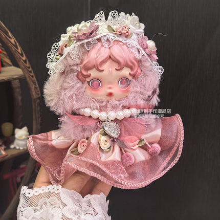 SP漫煦娃衣光织园系列粉色衣服popmart泡泡玛特skullpanda2.0着替