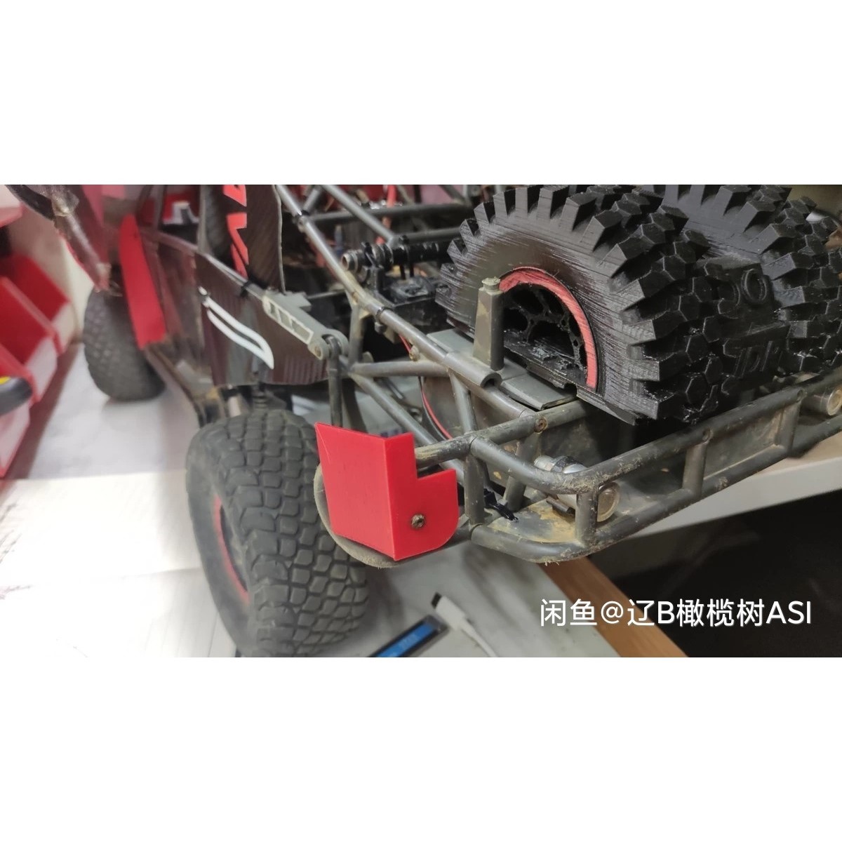 【议价产品】traxxas udr短卡车壳固定片,后面两个支撑点的,软性
