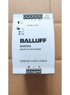 【议价产品】BALLUFF巴鲁夫电源 BAE0002  24V10A 拆询价