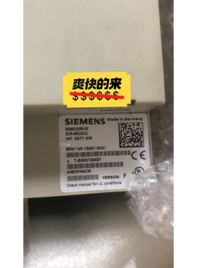 【议价产品】6SN1145-1BA01-0DA1西门子611电源模块55询价
