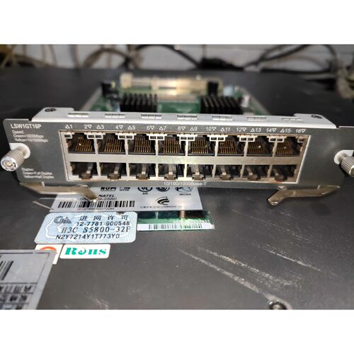 【议价产品】原装拆机H3C S5800-32F扩展卡LSW1GT16P询价
