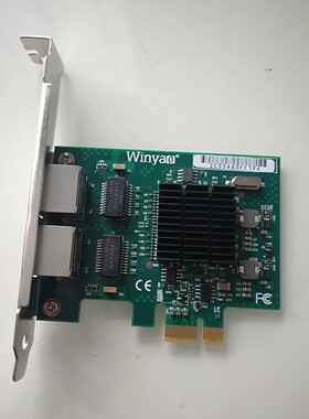 【议价产品】Winyao E575T2 PCI-e X1双口千兆网卡in询价