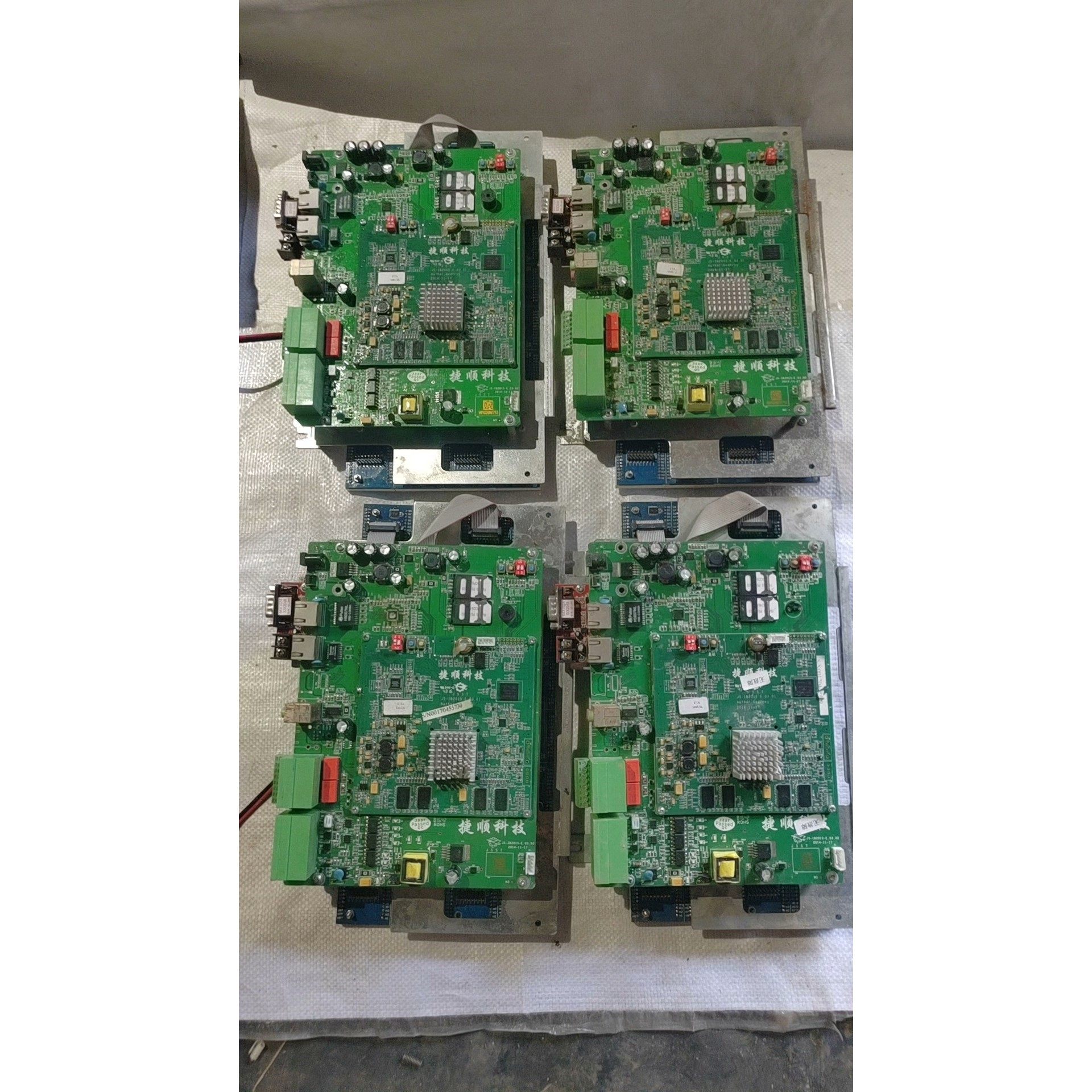 【议价产品】捷顺车牌识别控制主板TC1801一共八块显示器.其他还