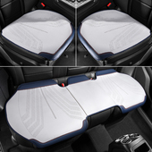 翻毛皮汽车坐垫四季 通用单片三件套纳帕皮真皮超薄透气后排座椅垫