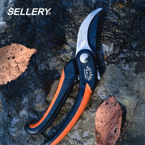 美国史拉力SELLERY园艺修枝剪/花艺/采果剪 台湾原产园林绿化剪刀