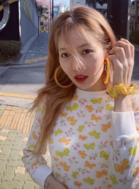 Spicy Europe泫雅同款蹦迪专属亮色系耳圈个性夸张大号耳环耳饰女