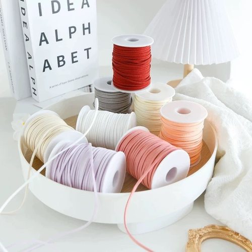 2.6mm韩国绒皮绳双面麂皮绒绳蛋糕花束包装细丝带仿真绒带手工DIY