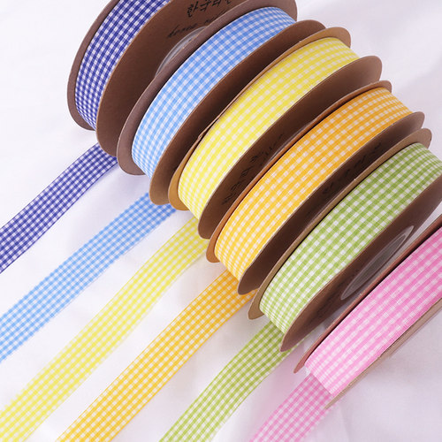 格子丝带蛋糕盒包装丝带
