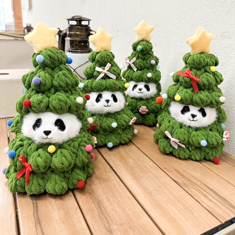 熊猫圣诞树玩偶公仔送老外礼物