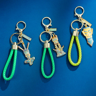 三星堆文创金属钥匙扣纪念品神秘三星堆创意钥匙挂件小挂饰送朋友