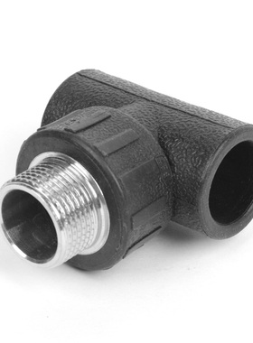 PE外丝三通热熔外牙三通20 25 32 4分6分1寸405063饮自来水管配件