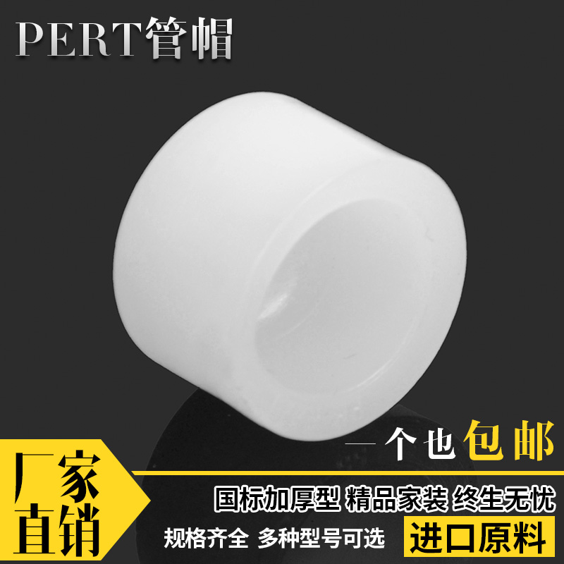 PERT 热熔管帽16 6分1寸管帽管堵 pert管堵头20 2532管帽地暖配件 基础建材 PPR管 原图主图