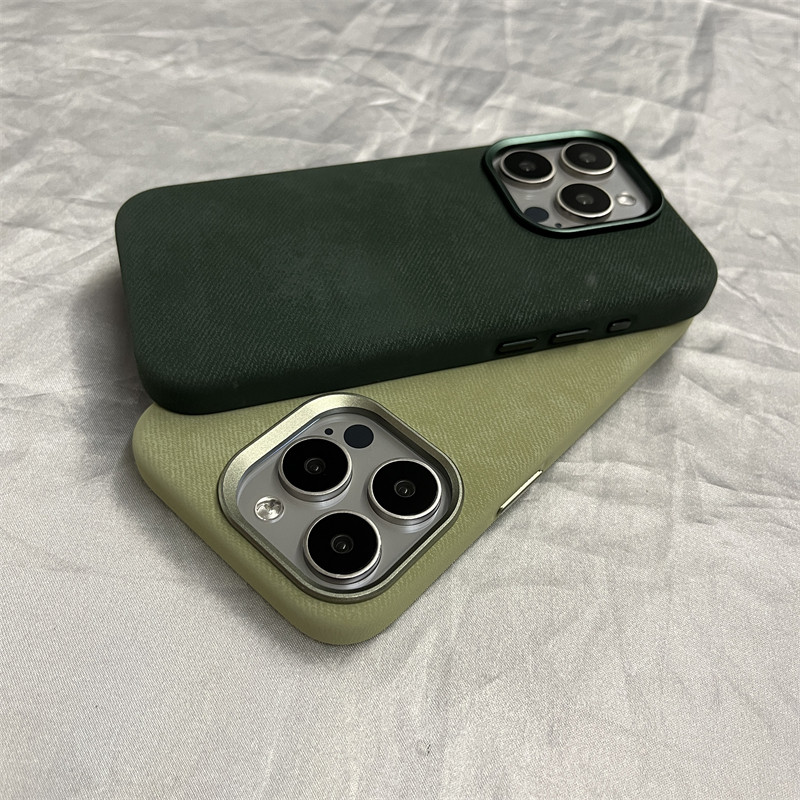 17/16 Ultra-fine Fiber Textured Magnetic Compatible With IPhone 15 Pro Max/14/13 Full Protection Anti-drop IPhone_voghion.com