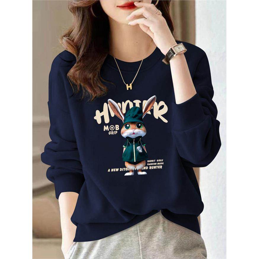 宝蓝色圆领卫衣女2025秋冬新款欧货大码洋气减龄印花加绒加厚上衣,个性定制/设计服务/DIY,棉服工装,淘宝优惠券,粉丝福利购,淘宝优惠卷