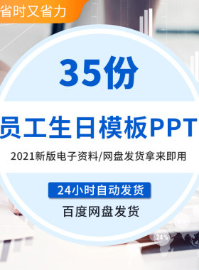 生日快乐高端动态快闪PPT模板员工庆祝电子相册生贺卡照片模板ppt