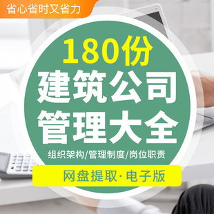建筑工程公司分析筹备组织架构管理制度员工岗位职责薪酬绩效方案