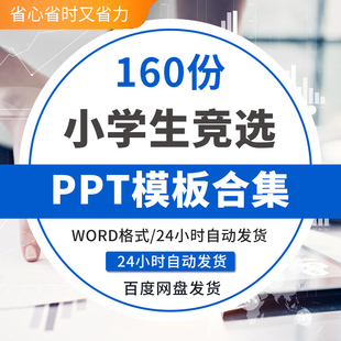 小学生班干部竞选PPT模板动态自我介绍大队长委会中个人风采展示