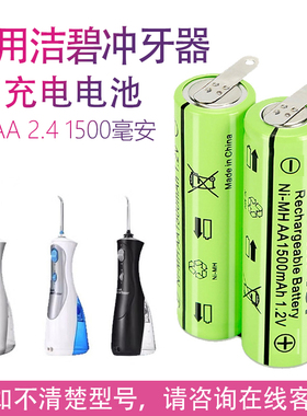 适用西门子洁碧waterpik冲牙器WP-450EC 462ECW gs8 gs10配件电池