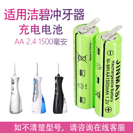 适用西门子洁碧waterpik冲牙器WP-450EC 462ECW gs8 gs10配件电池