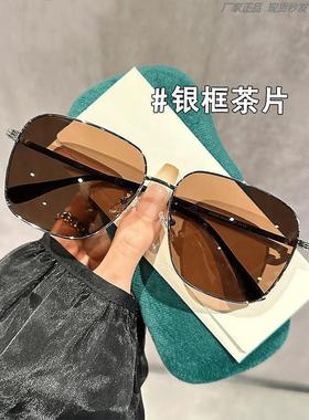 大框男士墨镜2025新款偏光开车太阳镜高级感防紫外线茶色眼镜潮流