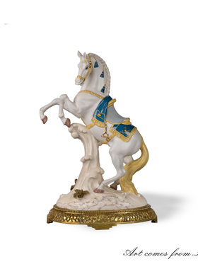 卡斯特兰马到成功家居客厅十二生肖开业送礼办公室风水摆件C5638