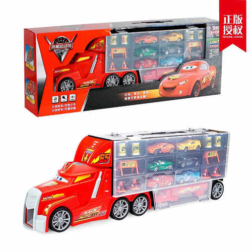 喜瑞鹿大号儿童合金货柜车套装