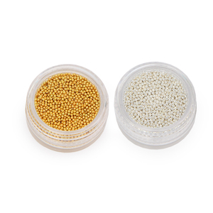 KaSi美甲DIY金银色小钢珠1mm（2000颗一盒） 装饰品美甲工具饰品