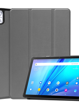 适用于TCL TAB 10s 9080G皮套 2022款三折卡斯特带休眠保护套