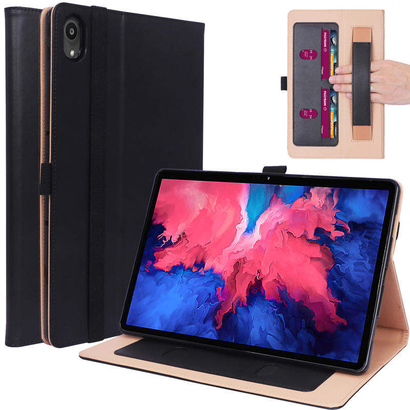 牛皮纹手托插卡平板保护套