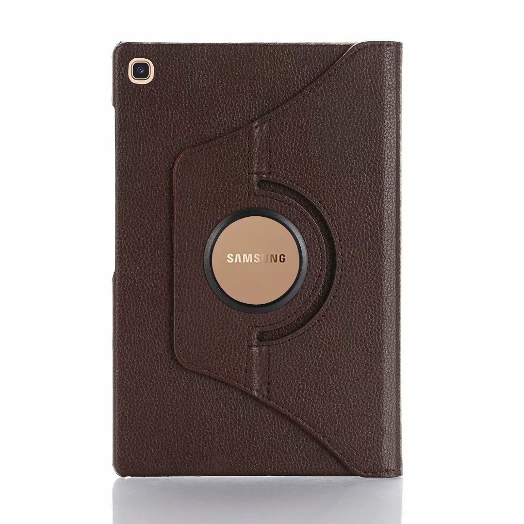 适用三星tab s5e 10.5皮套t720荔枝纹旋转s6lite 10.4 p610保护套