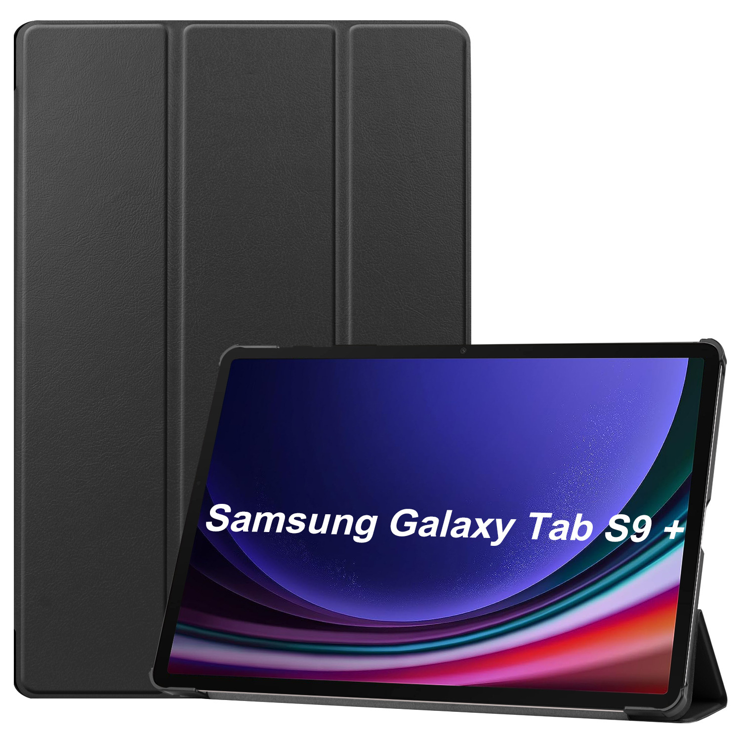 2023适用三星Tab S9 Plus 12.4平板皮套 X810/X816B三折保护套