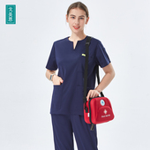 戈美恩洗手衣女短袖 刷手服手术衣手术室工作服医美护士服护理服夏