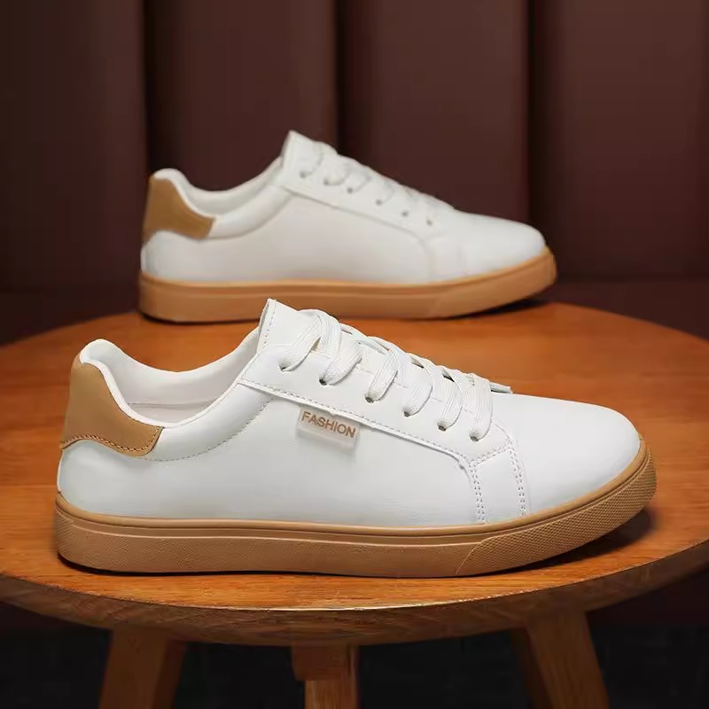 2025新款极简小白鞋韩版厚底板鞋