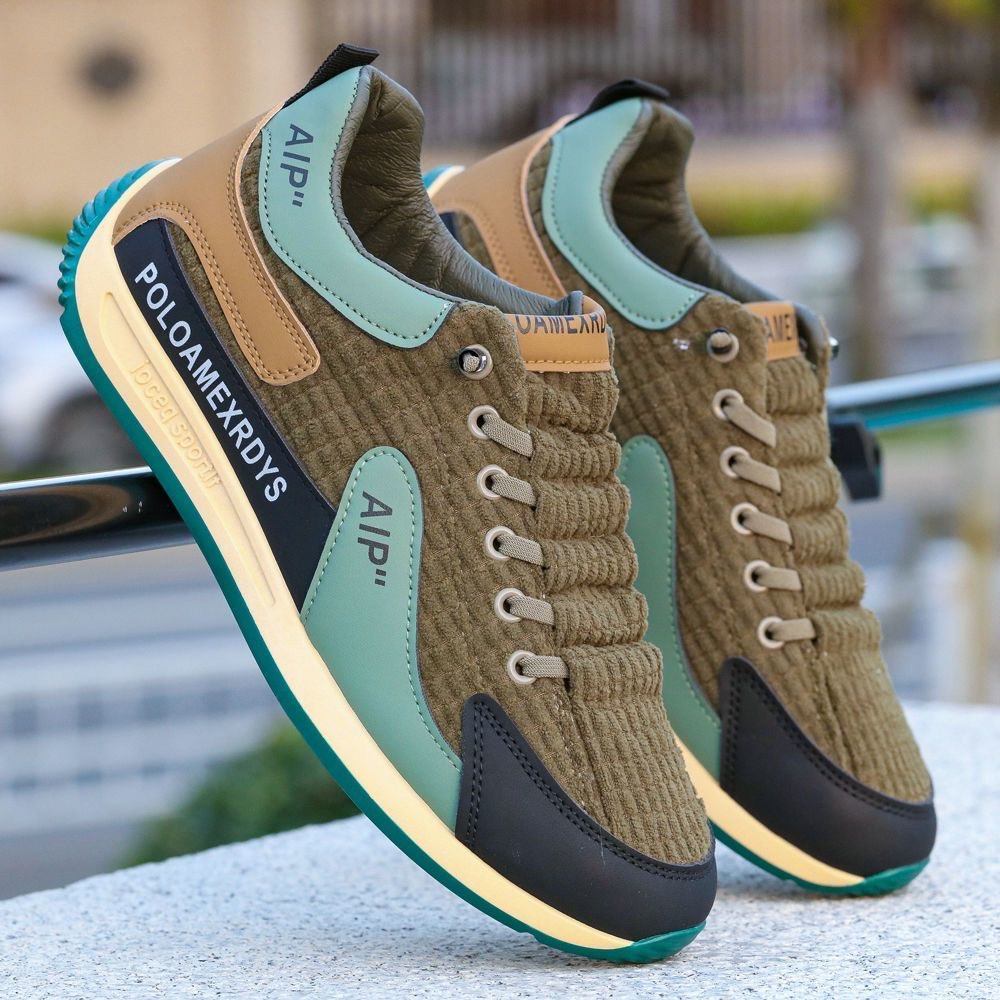 冬季男鞋2026复古阿甘鞋男运动休闲鞋软底系带撞色潮鞋男士运动鞋,流行男鞋,软木鞋/勃肯鞋,淘宝优惠券,粉丝福利购,淘宝优惠卷