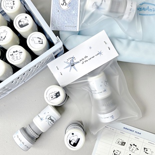 SHOCK手可| 角落猫 便利手账心情记录光敏印章可爱教师日常记录