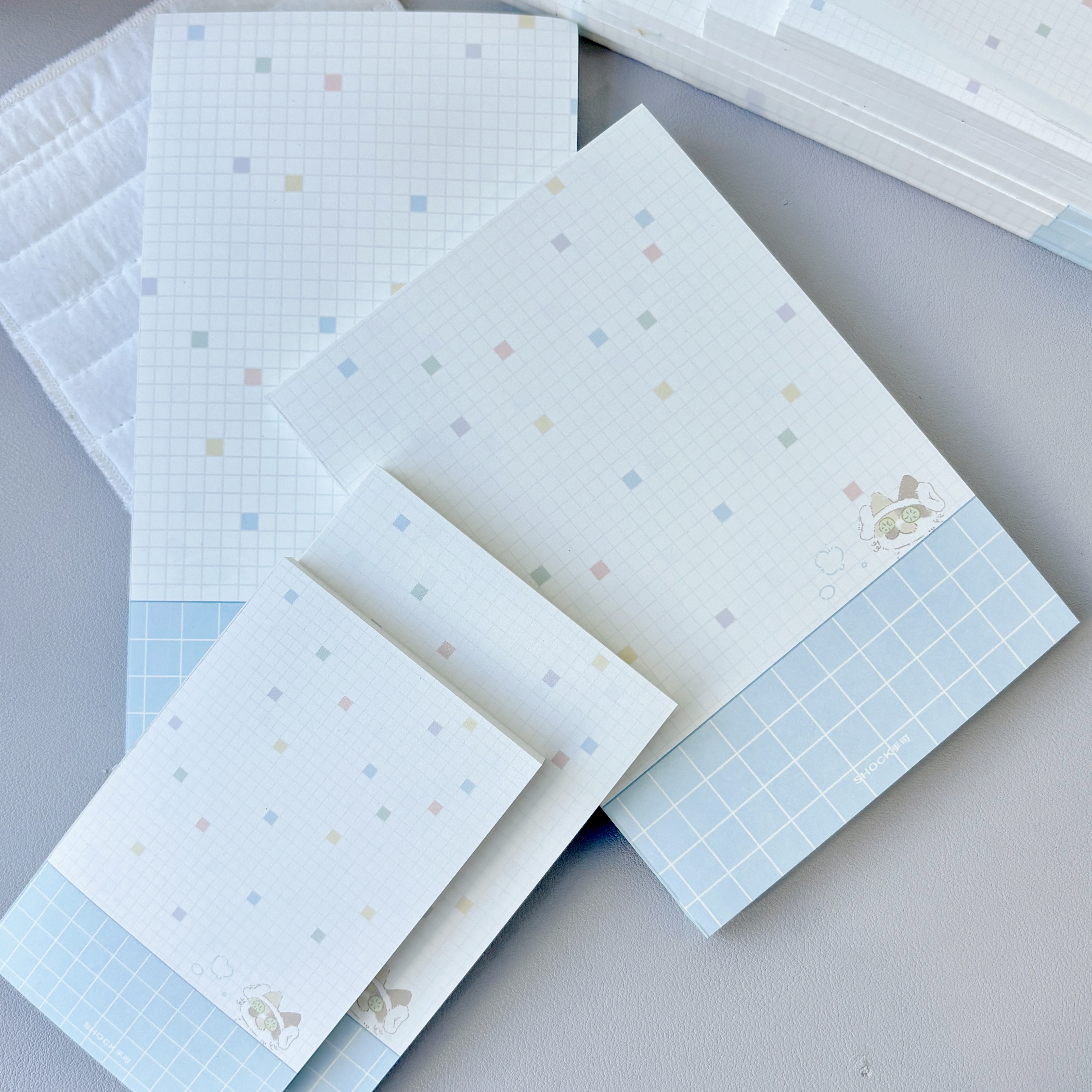 SHOCK手可 |浴喵小方 A7M5便签拍纸本内页活页替芯手账可爱原创