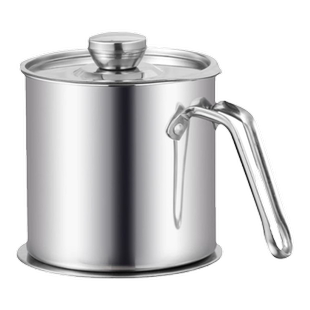 304不锈钢盆带盖食品级装油盆家用油缸厨房小号圆形汤盆调料盆子